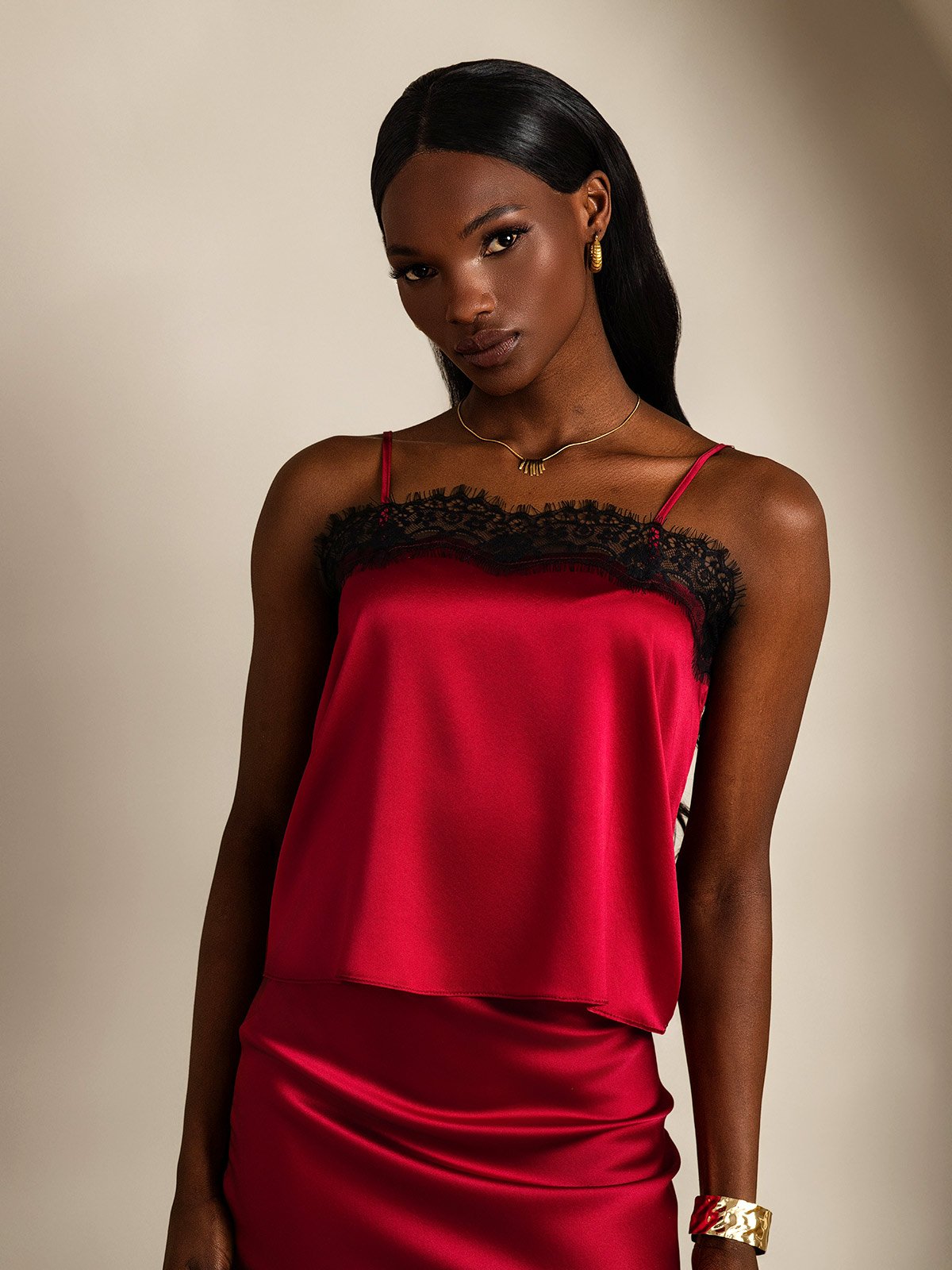 SilkSilky-UK 19Momme Silk Camisoles Wine 001