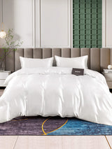 [White] SilkSilky-UK 25Momme Bed Linen Set 002