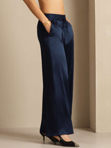 [DarkBlue] SilkSilky-UK 19Momme Silk Womens Pants 005
