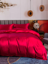 [Wine] SilkSilky-UK 19Momme Pure Silk Bedding Set 006