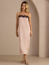 [Tuscany] SilkSilky-UK Spaghetti Strap Square Neck Dress 006