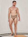 SilkSilky UK Silk Knitted Mens Underwear Coffee 004