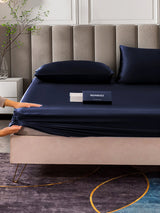 [Dark Blue] SilkSilky-UK 25Momme Bed Linen Set 006