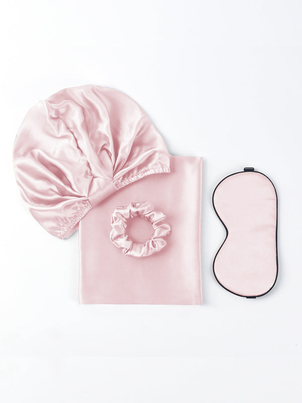 19Momme Silk Skin-Friendly Beauty Sleep 4Pcs Set (Hidden Zipper Pillowcase)