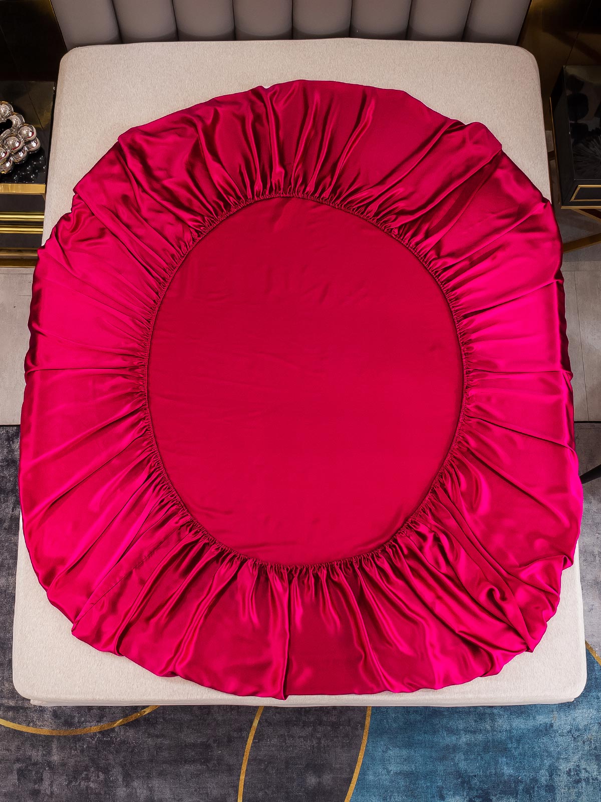 [Wine] SilkSilky-UK 25Momme Pure Silk Sheet 003
