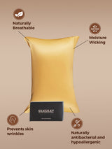 [Champagne] SilkSilky-UK 22Momme Pure Silk Pillowcase 002