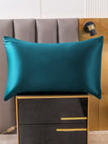 SilkSilky UK 22Momme Pure Silk Pillowcase Teal 004