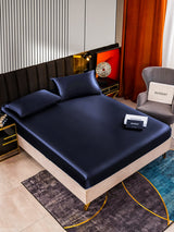 [Dark Blue] SilkSilky-UK 22Momme Bed Linen Set 002