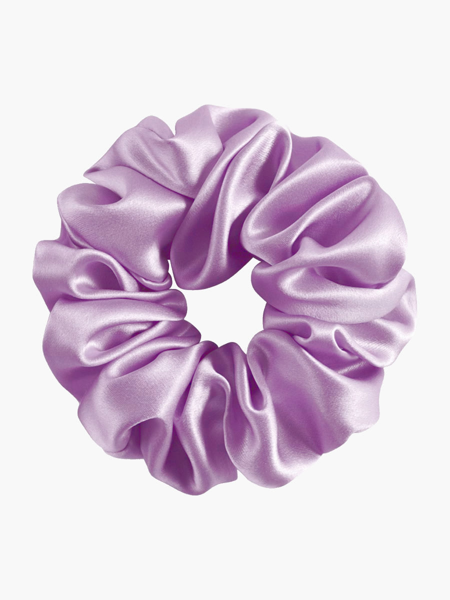 SilkSilky-UK 19Momme Pure Silk Scrunchie Lavender 003