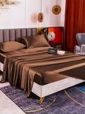 SilkSilky UK 19Momme Pure Silk Bedding Set Coffee 004