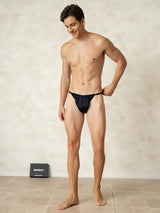 [Black] SilkSilky-UK Pure Silk Men's Underwear 004