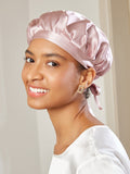 SilkSilky UK Pure Silk Sleep Cap Pink 001