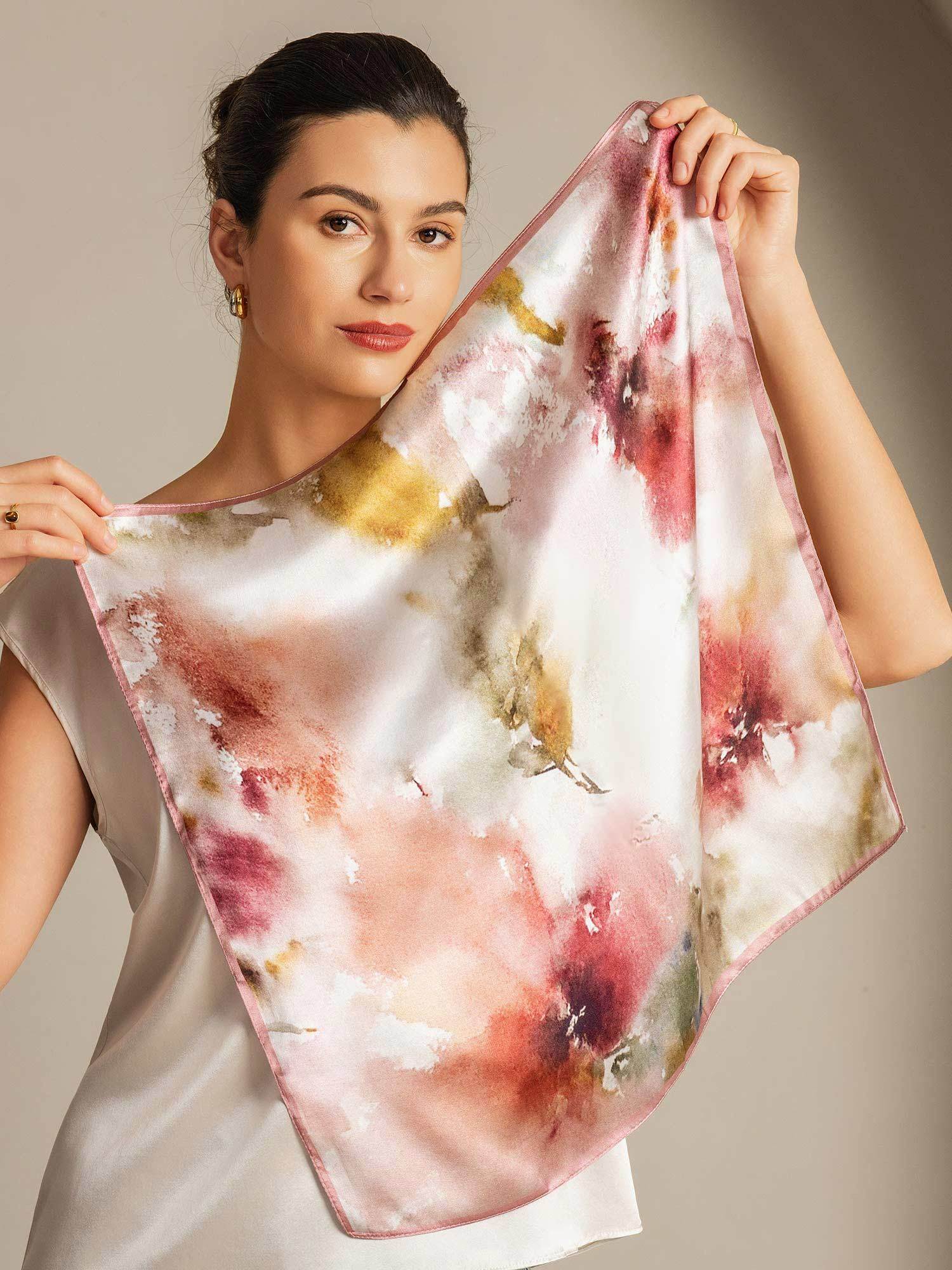 [P101] SilkSilky-UK Pure Silk Scarf 003,