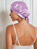 SilkSilky UK Pure Silk Sleep Cap Lavender 002