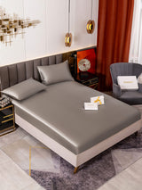 [Gray] SilkSilky-UK 19Momme Bed Linen Set 001