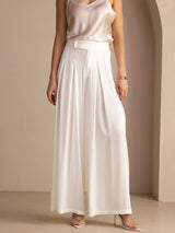 [White] SilkSilky-UK Women's Pants 008
