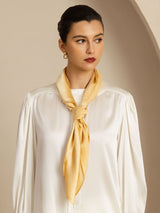 [Champagne] SilkSilky-UK Scarf 003