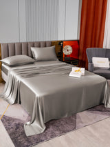 [Gray] SilkSilky-UK 22Momme Pure Silk Bedding Set 005,