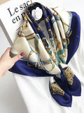 SilkSilky UK Pure Silk Scarf DarkBlue 003