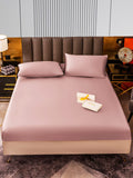 SilkSilky UK 22Momme Pure Silk Bedding Set PaleMauve 001