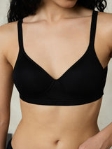 [Black] SilkSilky-UK Silk Jersey Bra 005