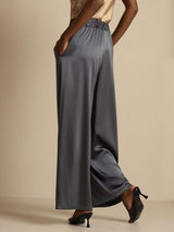 [DarkGray] SilkSilky-UK 19Momme Silk Womens Pants 002