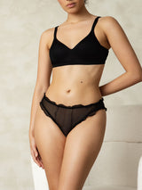[Black] SilkSilky-UK Pure Silk Panty 006