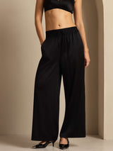 [Black] SilkSilky-UK 19Momme Silk Womens Pants 003
