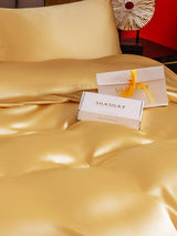 [Champagne] SilkSilky-UK 22Momme Pure Silk Bedding Set 005,