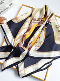 SilkSilky UK Pure Silk Scarf Black 003