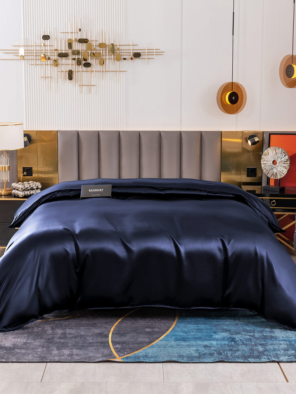 [Dark Blue] SilkSilky-UK Duvet Covers 002