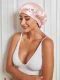 SilkSilky UK Pure Silk Sleep Cap Pink 008