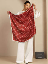 [Wine] SilkSilky-UK Scarf 005