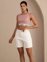 [Pink] SilkSilky-UK Sleeveless Crew Neck Camisole 008