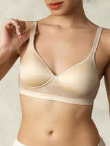 [Tan] SilkSilky-UK Silk Jersey Bra 001