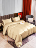 SilkSilky UK 22Momme Pure Silk Bedding Set Beige 002