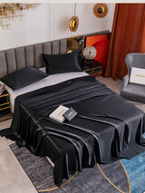 [Black] SilkSilky-UK 19Momme Bed Linen Set 001