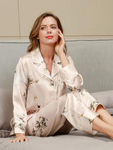 [Light Pink] SilkSilky-UK Pure Silk Womens Pajamas 003
