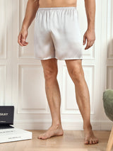 [Silver] SilkSilky-UK Men's Sleep Shorts 001