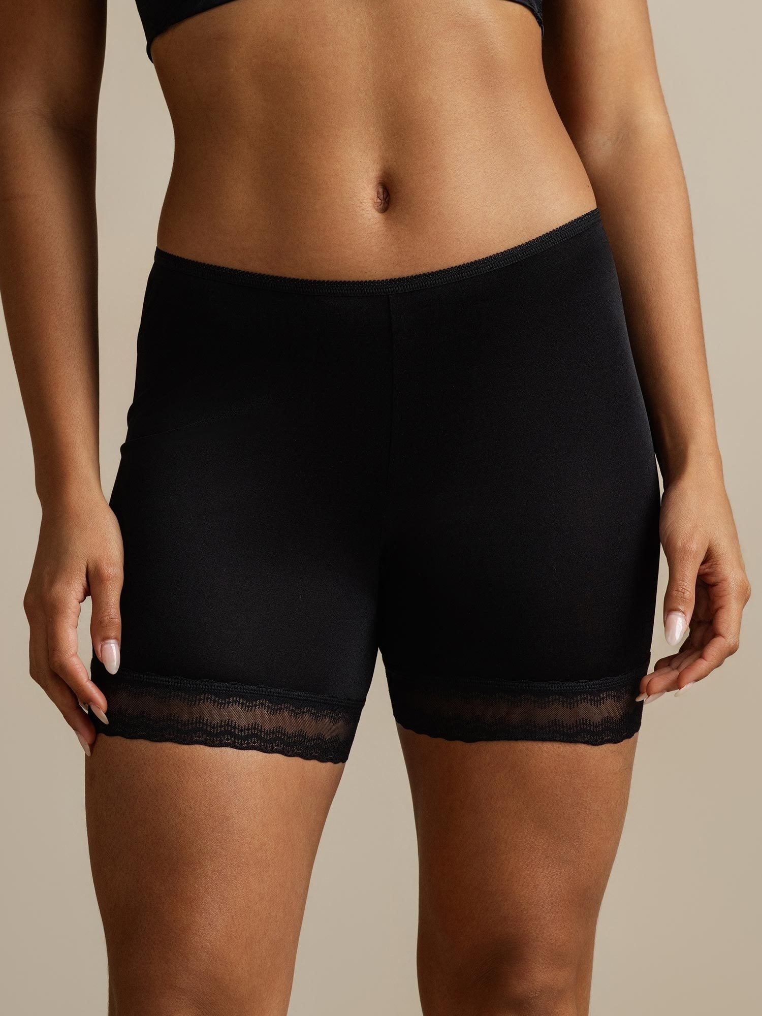 [Black] SilkSilky-UK Pure Silk Panty 007,