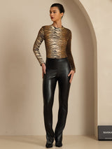 [Tiger] SilkSilky-UK Long Sleeve Women's T-Shirt 007