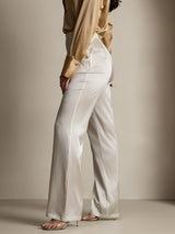[White] SilkSilky-UK Women's Pants 007