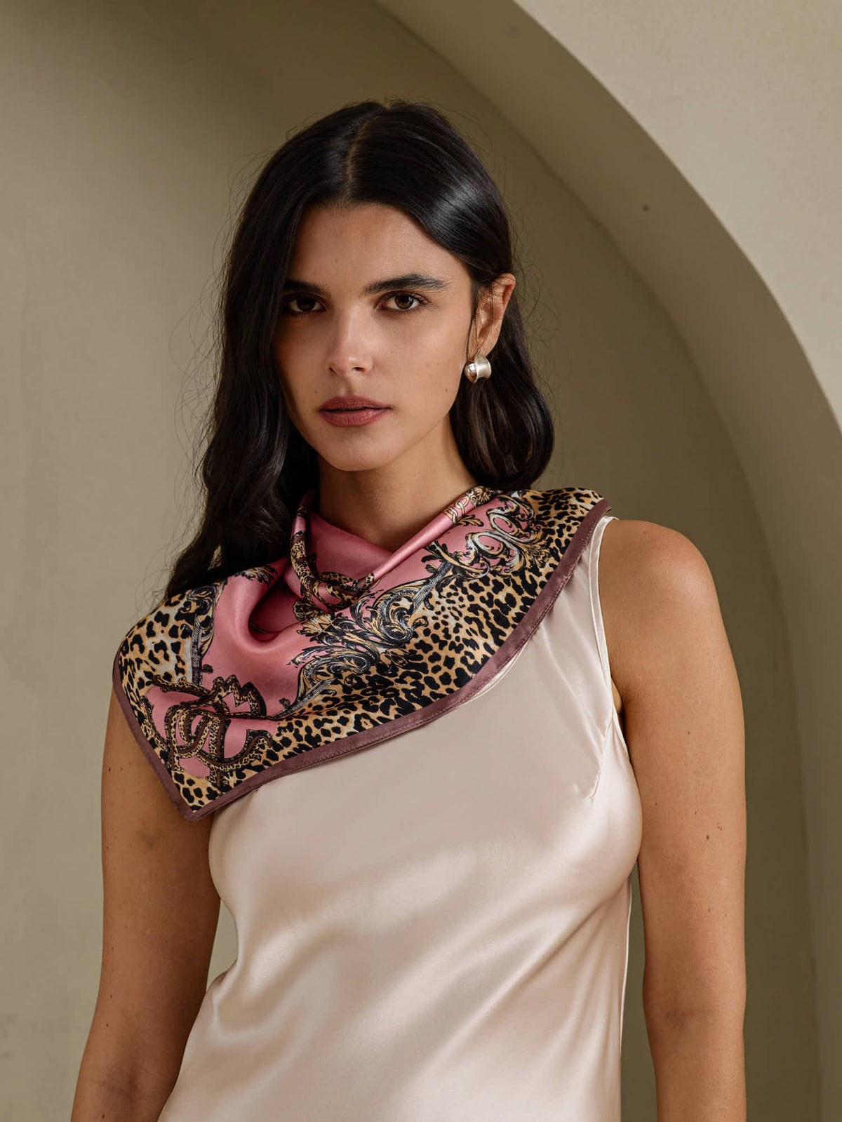 [Leopard] SilkSilky-UK Scarf 001