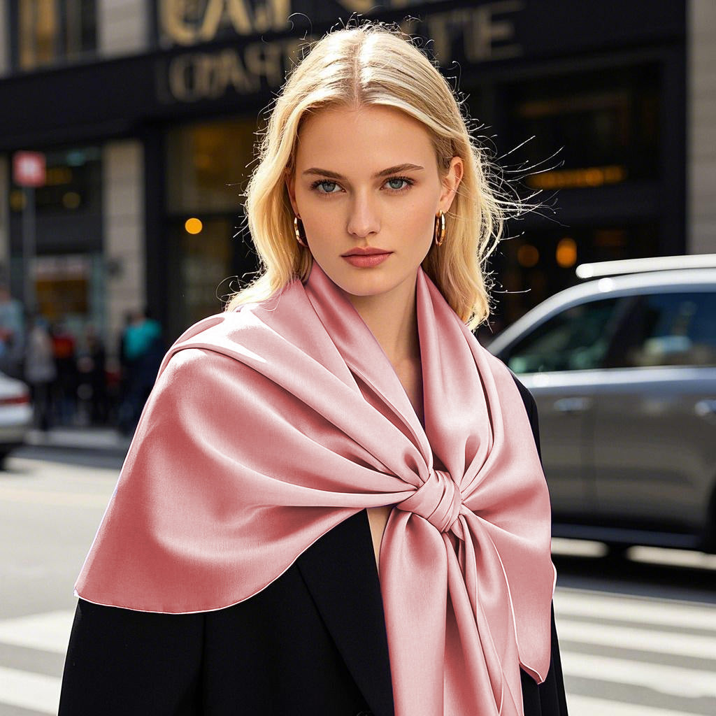 [Pale Mauve] SilkSilky-UK Scarf 002