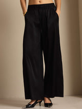 [Black] SilkSilky-UK 19Momme Silk Womens Pants 005