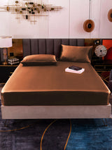 [Coffee] SilkSilky-UK 19Momme Bed Linen Set 002