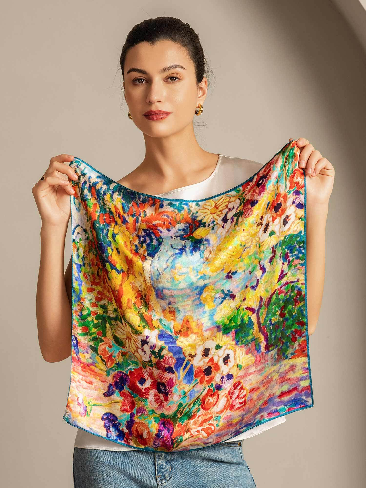 [P096] SilkSilky-UK Pure Silk Scarf 003