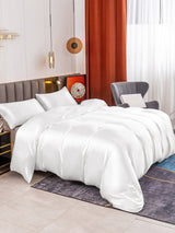 [White] SilkSilky-UK 19Momme Bed Linen Set 004
