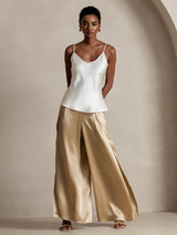 [Champagne] SilkSilky-UK 19Momme Silk Split Women's Pants 004