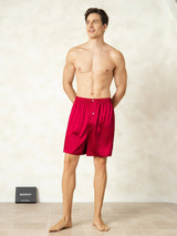 [Wine] SilkSilky-UK Men's Sleep Shorts 003
